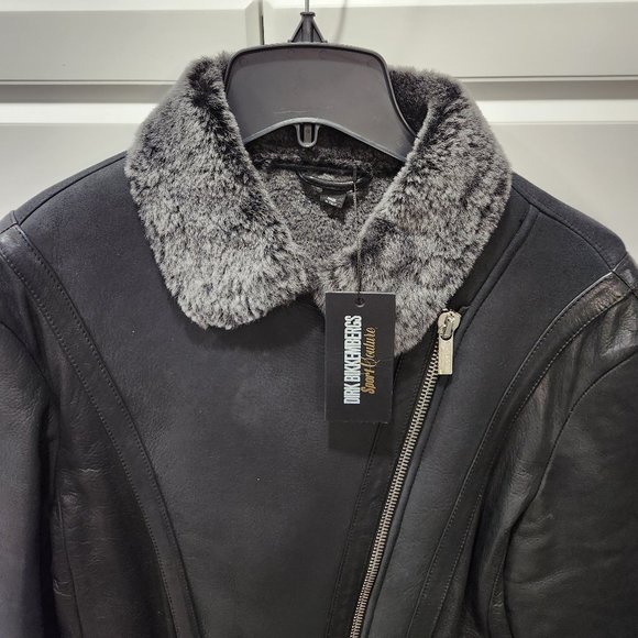 Dirk Bikkembergs Sport Couture Lamb Leather Shearling Jacket - Picture 2 of 16